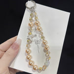 Alloy Butterfly Tassel Phone Charm, Pink, Green, Purple, Red, Orange