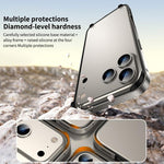 Metal Hybrid Silicone Four-Corner Shockproof Cooling Phone Frame Case, For iPhone 13 Pro Max, For iPhone 13 Pro, For iPhone 13