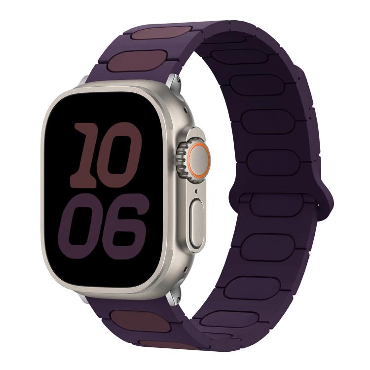 Oval Magnetic Silicone Watch Band, For Apple Watch 46mm / 49mm / 45mm / 44mm, For Apple Watch 42mm / 41mm / 40mm / 38mm