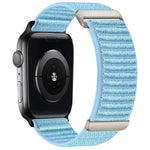 Two-section Mountain Pattern Hook And Loop Fastener Nylon Watch Band, For Apple Watch 46mm / 49mm / 45mm / 44mm, For Apple Watch 42mm / 41mm / 40mm / 38mm