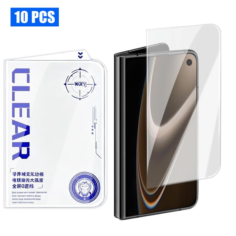 10pcs 3D Curved Edge Zero-Border Borderless HD Tempered Glass Film, For iPhone Duo Outer Screen, For iPhone 18, For iPhone 18 Pro, For iPhone 18 Pro Max, For iPhone 17 Pro Max, For iPhone 17 Pro, For iPhone 17, For iPhone Air, For iPhone 16 Pro Max    ...