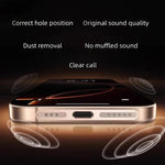 5pcs High-Density Metallic Integrated Speaker Dust Cover, For iPhone 17 Pro Max, For iPhone 17 Pro