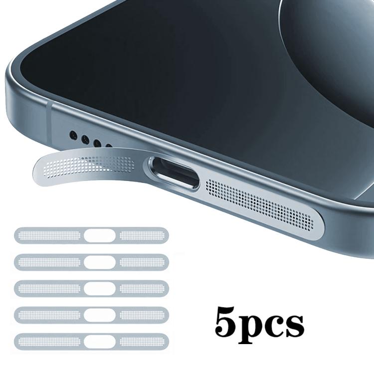 5pcs High-Density Metallic Integrated Speaker Dust Cover, For iPhone Air