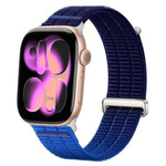 Double-Link Cloud-Feel Breathable Nylon Loop Metal Head Watch Band, For Apple Watch 46mm / 49mm / 45mm / 44mm, For Apple Watch 42mm / 41mm / 40mm / 38mm