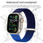Double-Link Cloud-Feel Breathable Nylon Loop Metal Head Watch Band, For Apple Watch 46mm / 49mm / 45mm / 44mm, For Apple Watch 42mm / 41mm / 40mm / 38mm