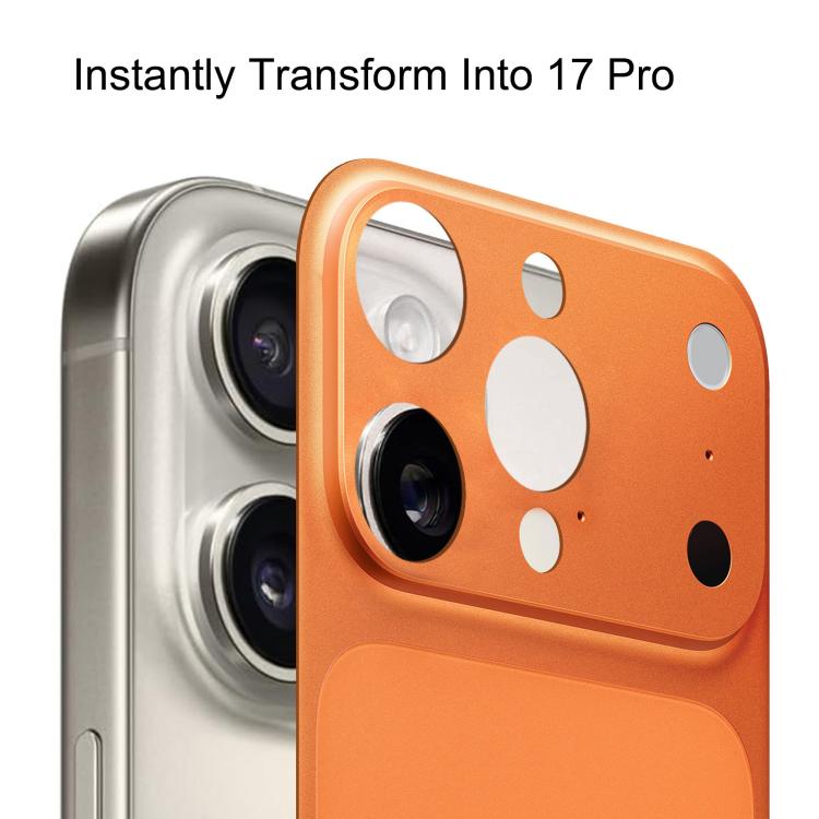 Instantly Transform Into 17 Pro Series Ultra-Thin Frosted PET Back Cover, For iPhone 16 Pro, For iPhone 15 Pro, For iPhone 14 Pro, For iPhone 13 Pro
