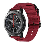 For Samsung Galaxy Watch Active 20mm S3 Nylon Three-ring Strap, For Samsung Galaxy Watch Active 2 20mm / Gear S3