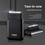 VGR V-390 5W USB Portable Reciprocating Electric Shaver, V-390 (Black), V-390 (Green)