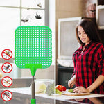 Creative Retractable Plastic Fly Swatter Summer Supplies Mosquito Swatter