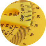 Template Tool Protractor Instrument Measuring Arm Ruler 180 Degree Woodworking Ruler, 180 Degree Ruler
