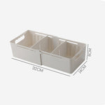 Retractable And Adjustable Three Pane Socks Storage Box