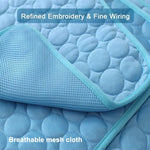 SFB104 Summer Cooling Mats Blanket Ice Pet Dog Cat Bed Mats, 50x40cm, 63x50cm, 70x56cm, 102x70cm