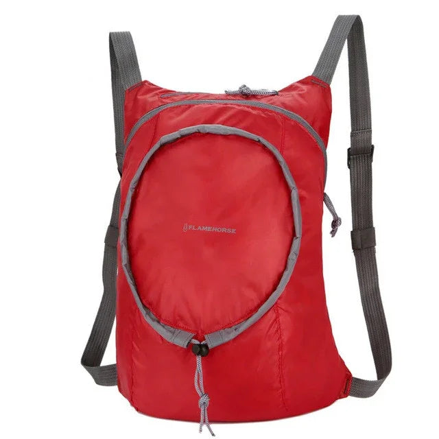 Nylon Waterproof Collapsible Backpack Women Men Travel Portable Comfort Lightweight Storage Folding Bag