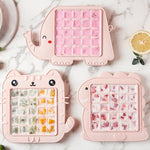 Creative Cute Cartoon Animal Shape Ice Grid Summer Homemade Children DIY Juice Popsicle Mold, Elephant, Dinosaur, Kitten