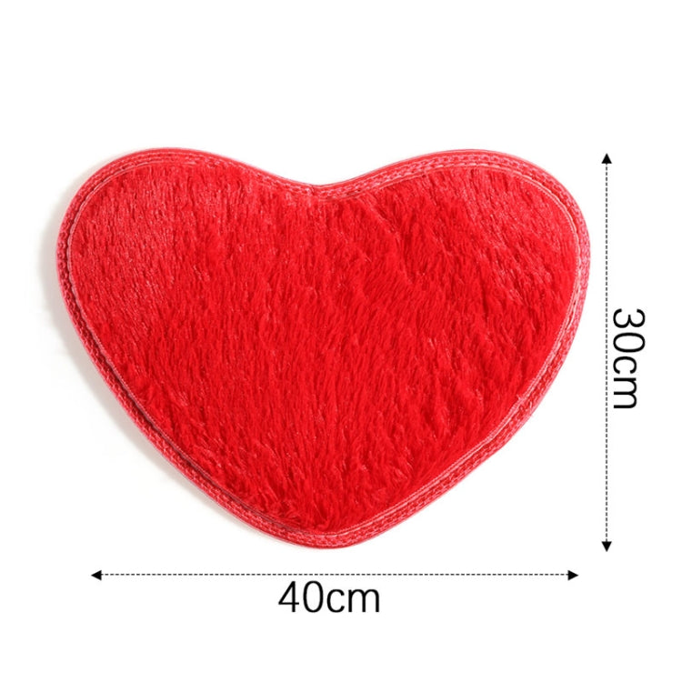 Heart Shape Non-slip Bath Mats Kitchen Carpet Home Decoration, 30*40CM