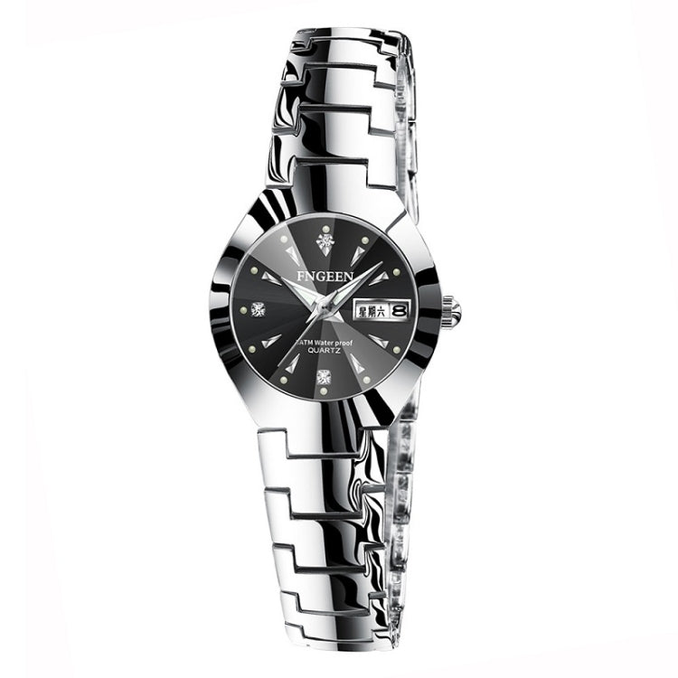 FNGEEN 5808 Women Fashion Steel Strap Quartz Watch Couple Watch, Brown Steel Coffee Surface, Black Steel Black Surface, Stainless Stee White Surface, White Steel Black Surface, Stainless Steel Blue Surface