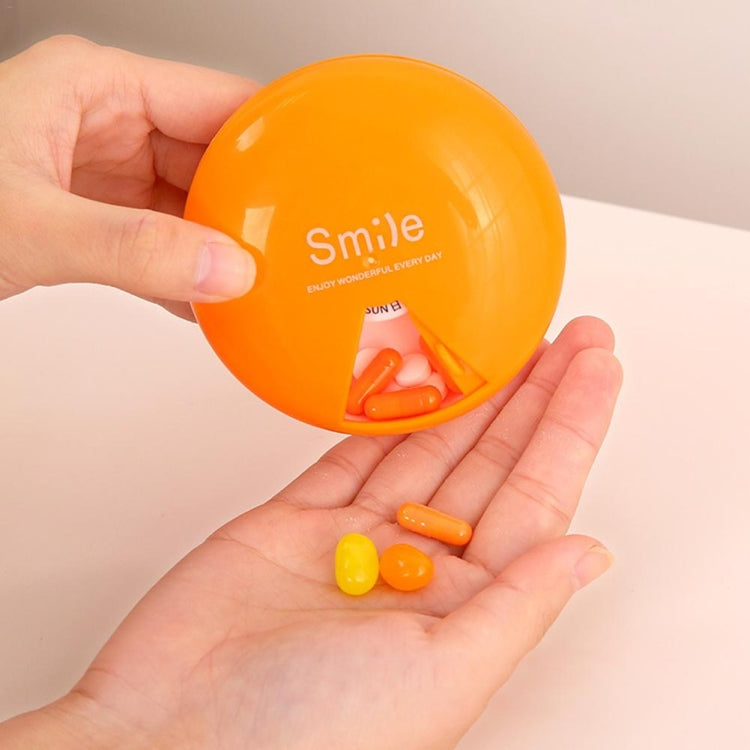 Portable 7 Days Drugs Pill Container Rotation Pillbox