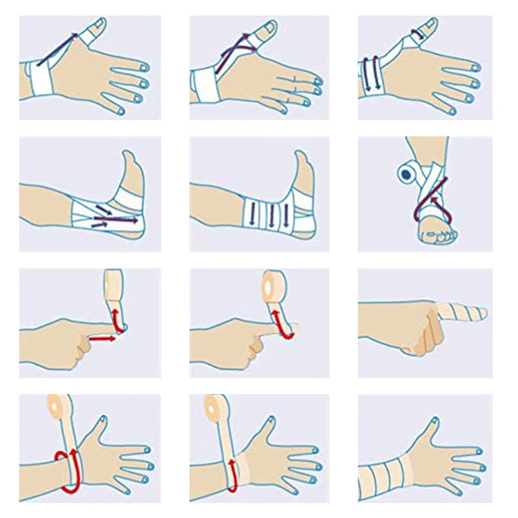 Self-adhesive Elastic Bandage for Sports, 450 x 2.5cm, 450 x 10cm