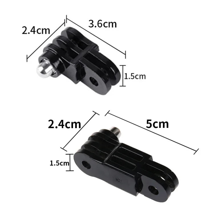 TELESIN Screw Adapter Adjustment Arm For GoPro Hero12 Black / Hero11/10 /9 /8 /7 /6 /5, Insta360 Ace / Ace Pro, DJI Osmo Action 4 and Other Action Cameras, Same Direction Long Adapter, Same Direction Short Adapter, Different Direction Long Adapter