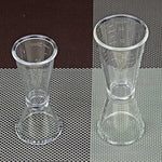 2 PCS PC Small Measuring Cup Device Double-headed Graduated Milk Tea Scale Cup Oz Measuring Tool, Large
