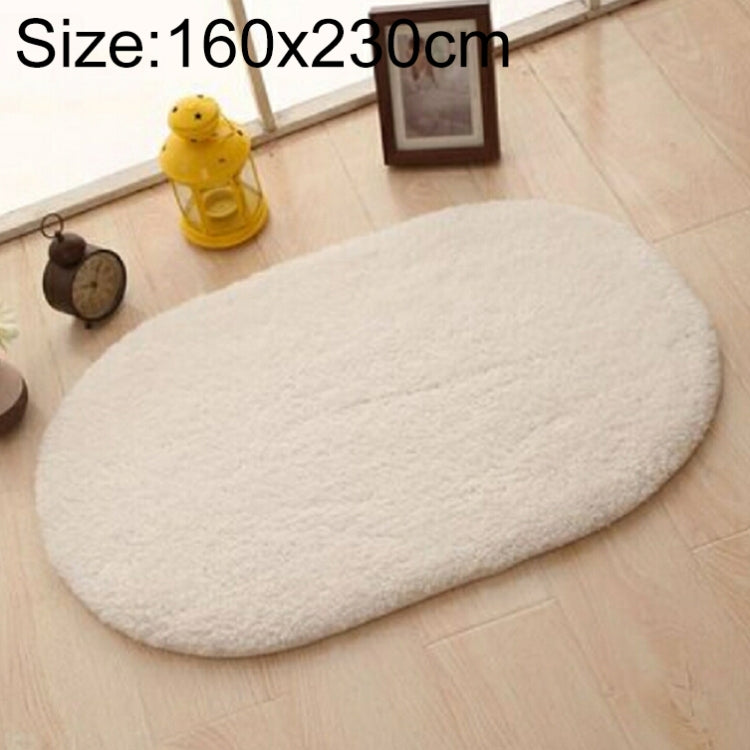 Faux Fur Rug Anti-slip Solid Bath Carpet Kids Room Door Mats Oval  Bedroom Living Room Rugs, 80x200cm, 120x200cm, 140x200cm, 160x230cm
