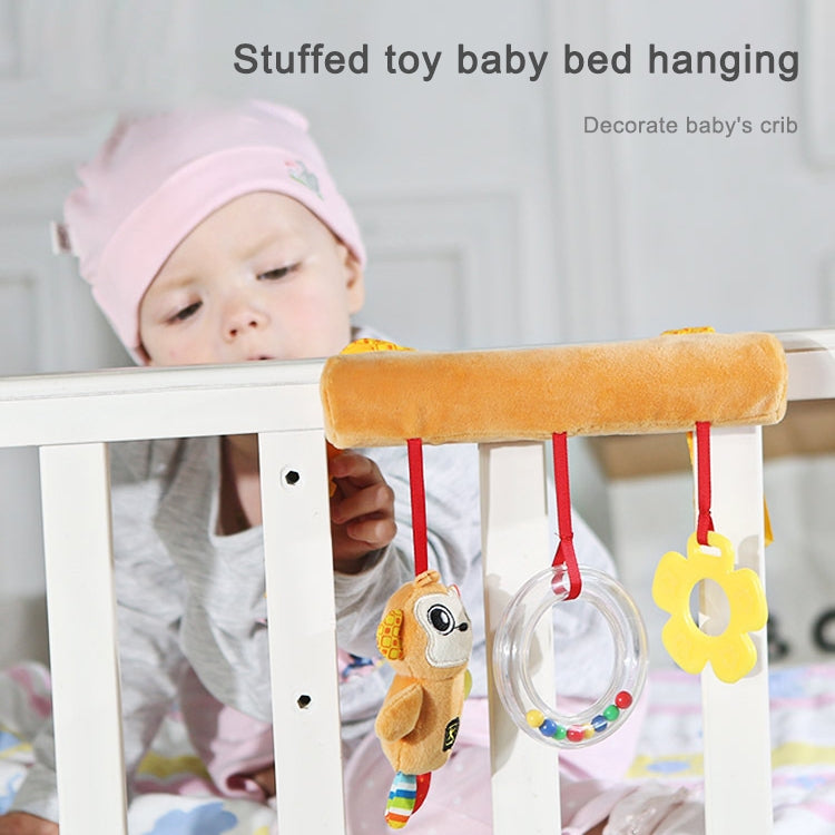 Baby Stroller Cartoon Animal Pendant Cradle Ornament Hanging Rattle