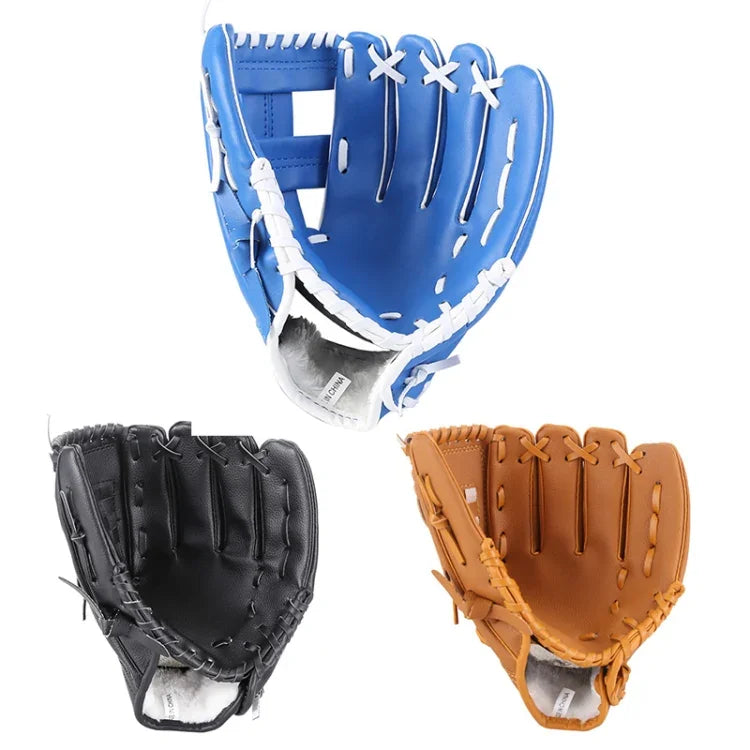 PVC Outdoor Motion Baseball Leather Baseball Pitcher Softball Gloves, 10.5 inch, 11.5 inch, 12.5 inch