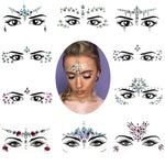 3 PCS  Forehead Green Masquerade Makeup Acrylic Face Sticker, YT-46, YT-47, YT-48, YT-49, YT-50, YT-51, YT-52, YT-53-01, YT-53-02, YT-54, YT-55, YT-56, YT-57, YT-59, YT-60, YT-61, YT-65, YT-66, YT-67, YT-68, YT-69