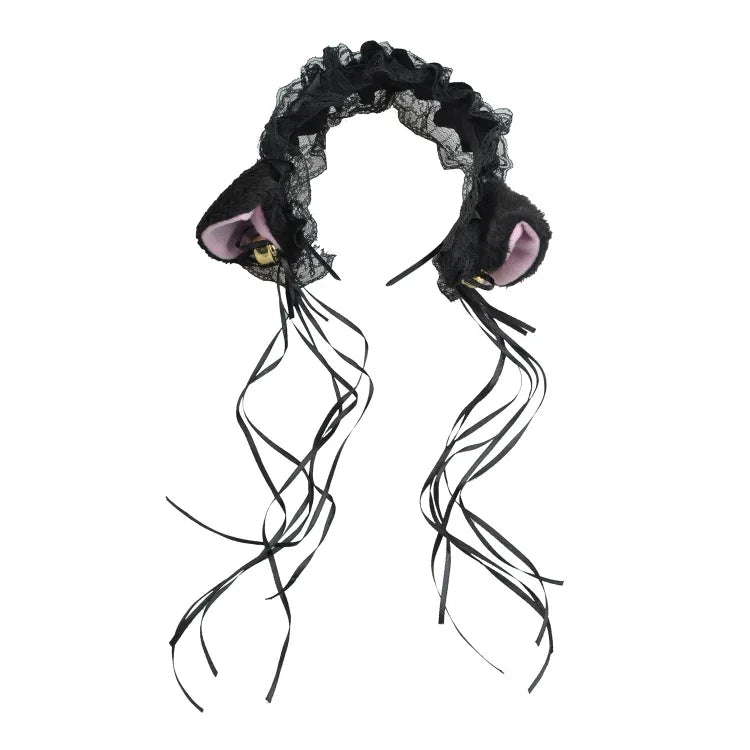 Cute Lace Cat Ears Headband Women Hair Accessory