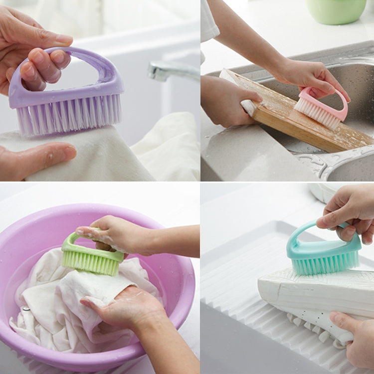 2 PCS  Multi Functional Soft Hair Laundry Washing Shoes Bathroom Cleaning Brush