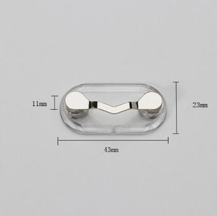 Magnetic Glasses Holder Magnetic Brooch Number Plate Headset Glasses Clip, Black, Silver, White Diamond, Colored Diamond