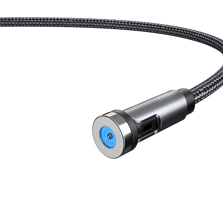 CC56 Dust Plug Rotating Magnetic Wire, Cbale Length: 2m, 2m Android Head, 2m Micro USB, 2m Type-C Head, 2m 8Pin Head, 2m Line+Three Heads, 2m + 8Pin + Type-C/USB-C + Micro USB, 2m Line