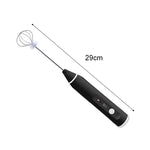 Kitchen Electric Hand-held Egg Beater Milk Coffee Mixer Stainless Steel Mini Handle Mixer, Handle Mixer