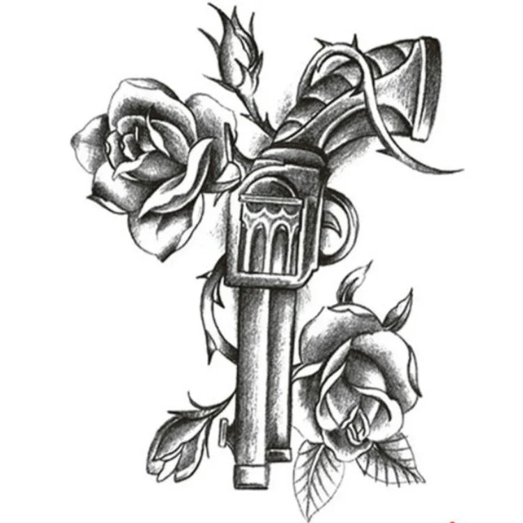 2 PCS Fashion Arm Disposable Tattoo Sticker