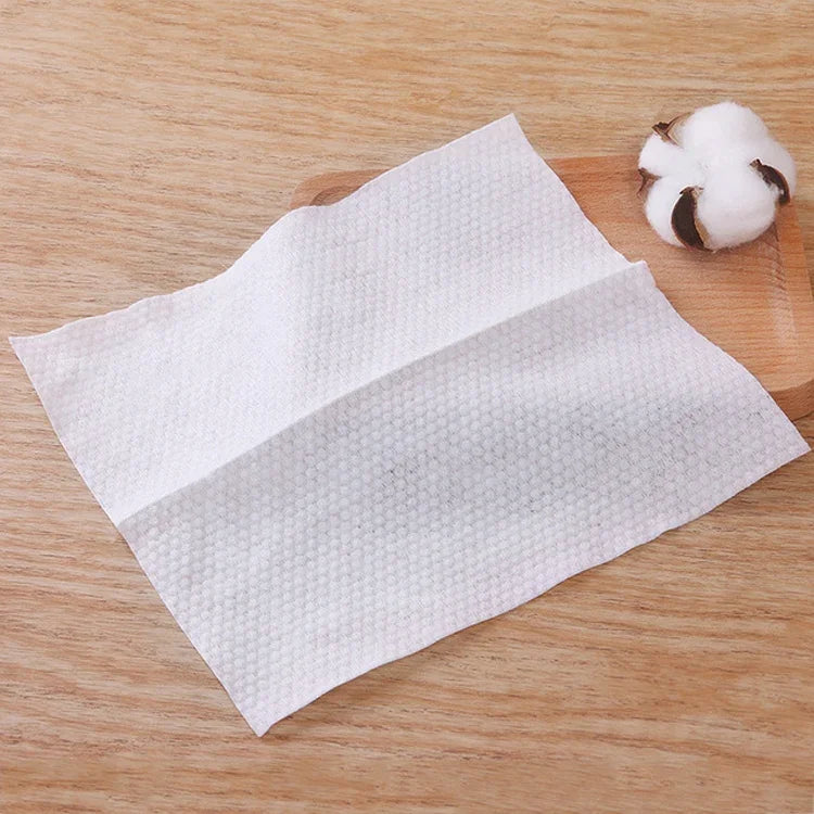 MONKIDS KS037 Disposable Face Towel Pure Cotton Thickening Pearl Cleansing Towel, 100 SheetS Pearls Texture