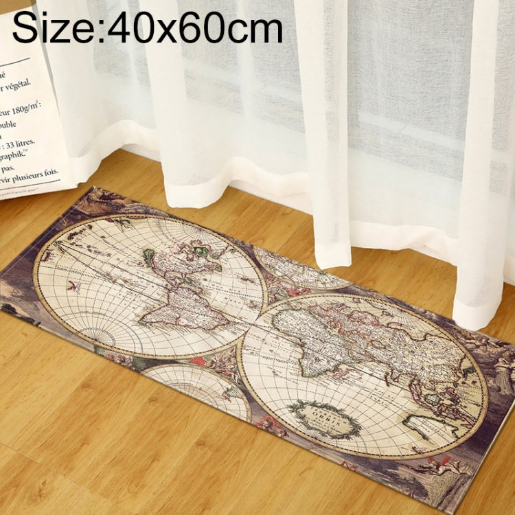 World Map Carpets Rug Bedroom Kids Baby Play Crawling Mat Memory Foam Area Rugs Carpet, 40x60cm, 40x120cm, 60x90cm, 60x180cm