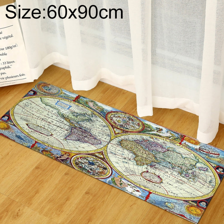 World Map Carpets Rug Bedroom Kids Baby Play Crawling Mat Memory Foam Area Rugs Carpet, 40x60cm, 40x120cm, 60x90cm, 60x180cm