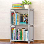 Plastic Steel Tube Multifunctional Combination Holder Student Books Shelf Floor Storage Rack