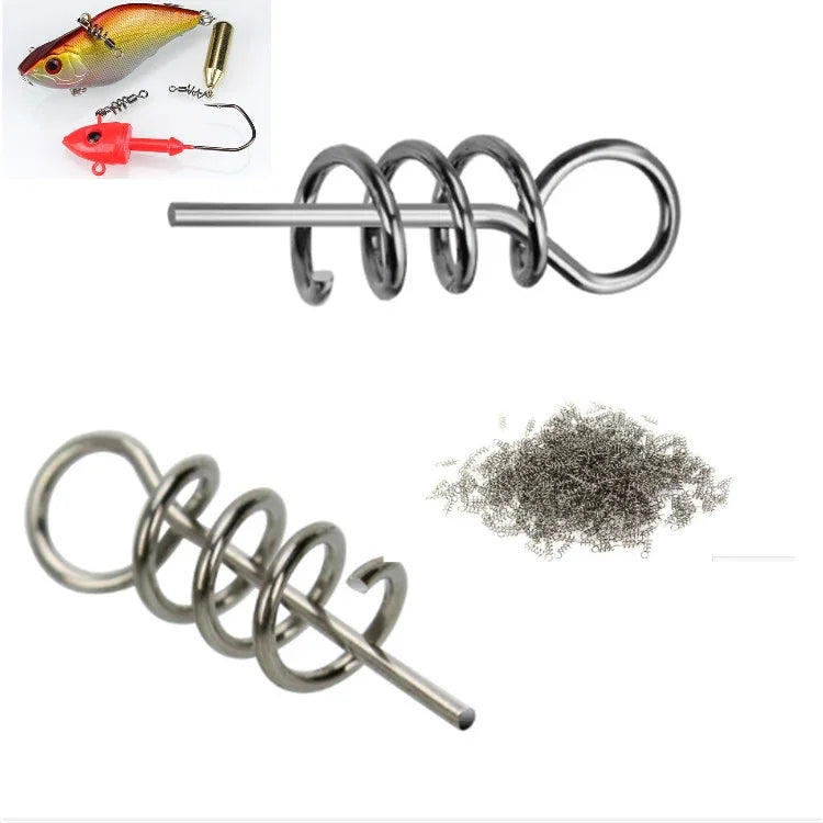 20 in 1 Luya Accessories Spring Pin For Lock Pin Soft Bait, 3.5CM 50 PCS