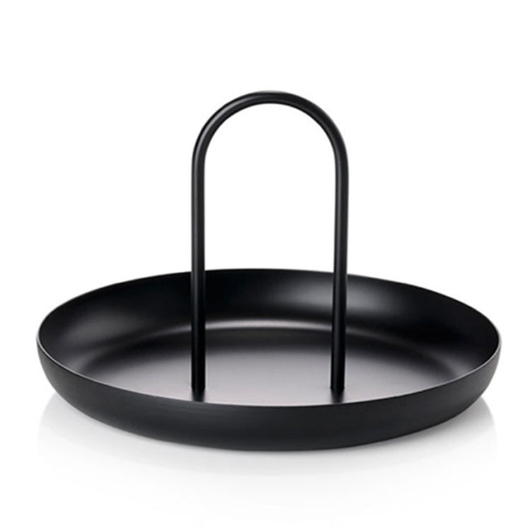 Round Handheld Portable Tray Porch Sundries Small Objects Desktop Storage Tray