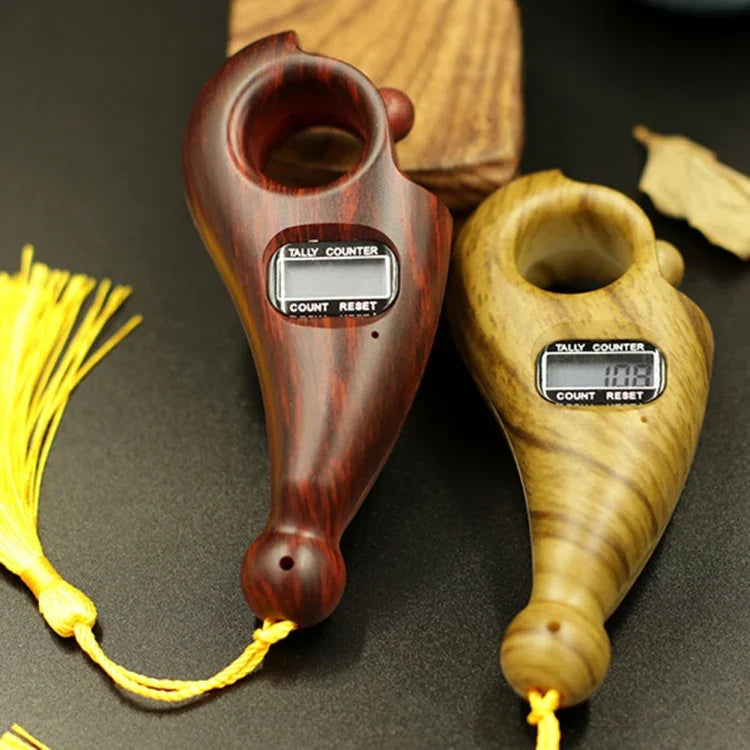 Buddhist Beads Chanting Rolling Automatic Induction Digital Display Electronic Counter, Rolling Induction-Sandalwood