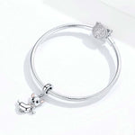 925 Sterling Silver Pendant Dog Chihuahua Charm DIY Bracelet Accessories, SCC1317