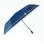 Small Fresh Forest Simple Sun and Rain Dual-use Sun Umbrella Sunscreen UV Protection Black Plastic Umbrella, Manual, Automatic