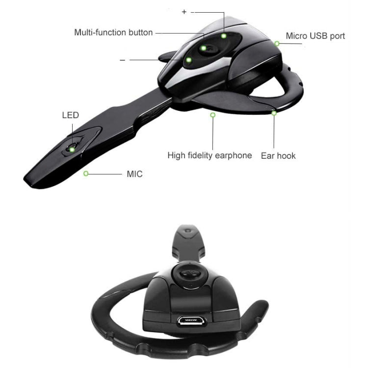 ex-01 Bluetooth 4.1 Business Hanging Ear Bluetooth Earphone