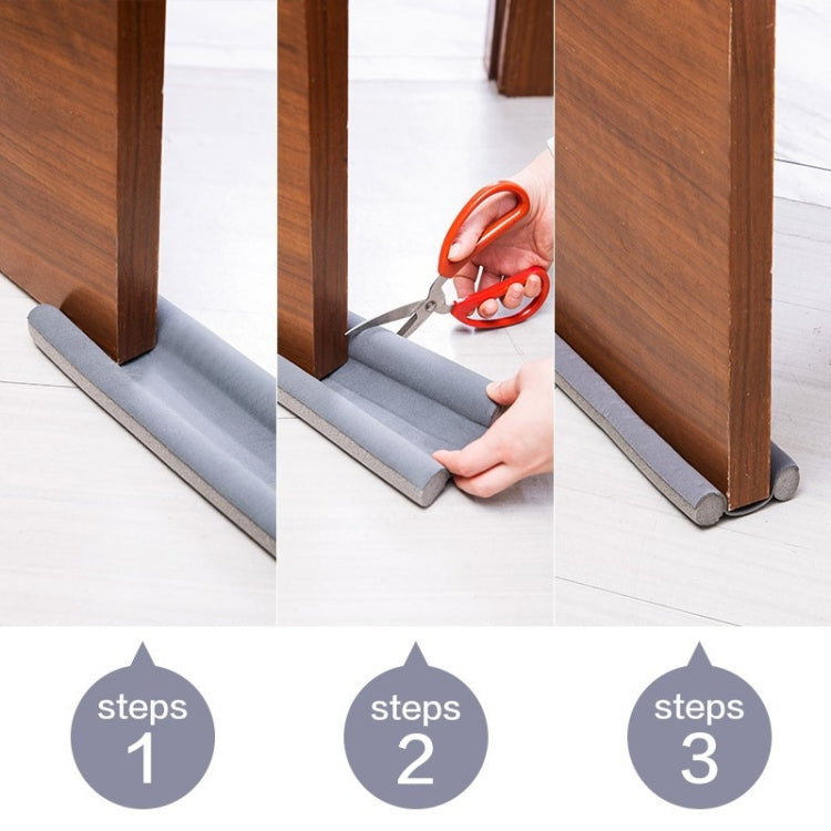 Door Gap Sealing & Sound Insulation Strip Door & Window Gap Wind-proof & Warm-keeping Paste Dust-proof Tape, Gray, White, Black