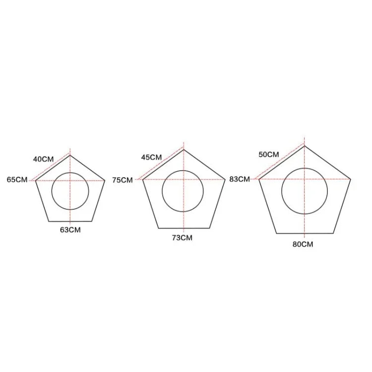 Pet Tent Sleeping Mat Dog Bed, Small 40cm, Medium 45cm, Large 50cm