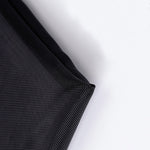 Black Transparent Mesh Cosmetic Bag Three-piece Large Capacity Travel Cosmetic Storage Bag, Three-piece Storage Bag