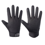 HSLEJP Outdoor Sports Breathable Touch Screen Antiskid Cycling Full Finger Gloves, M, L