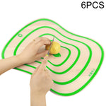 6 PCS Kitchen Chopping Blocks Flexible Transparent PP Cutting Boards, S(20x14.8cm), M(30.5x23.5cm), L(42x31.5cm)