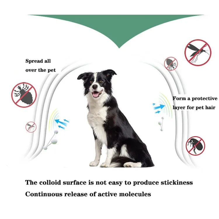 Pet Flea & Anti-Lice Collar Pet In Vitro Insect Repellent Ring, Small Dog/38cm, Large Dog/70cm